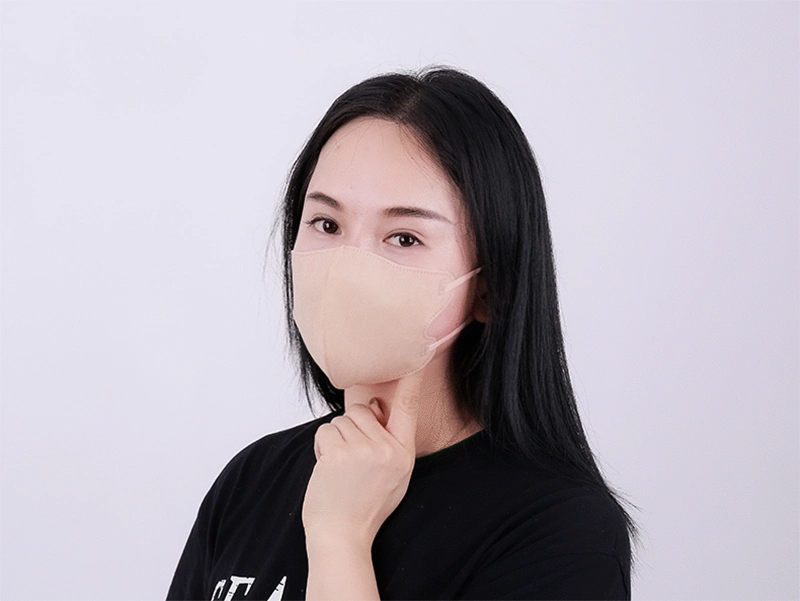 Disposable 3D Protective Face Mask with Earloop Folded Butterfly Style Nonwoven Facemask
