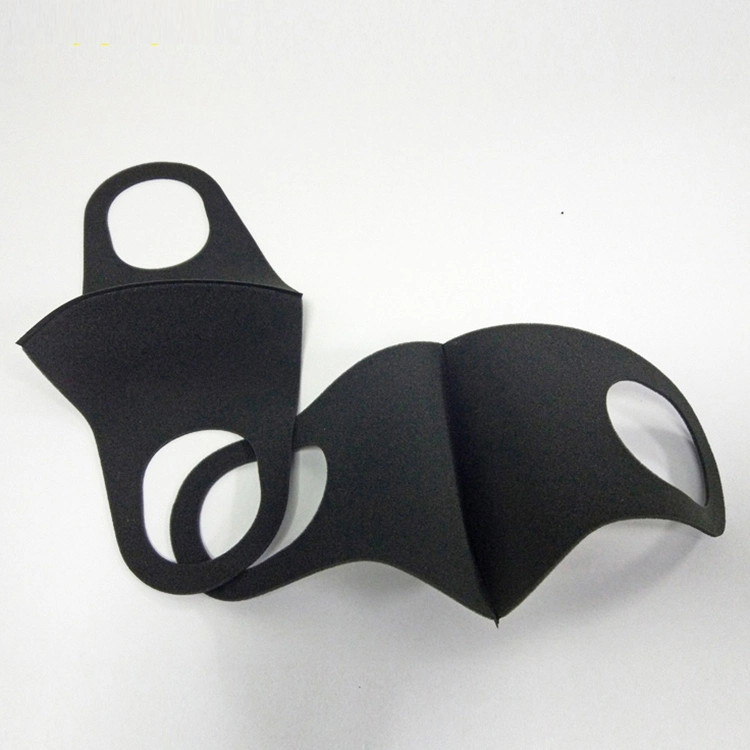 Custom Washable Black Polyurethane Foam Anti Dust Pprotective Mouth and Face Sponge Mask
