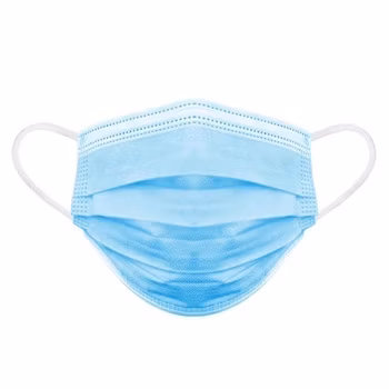 Masque facial médical non tissé jetable à 3 plis