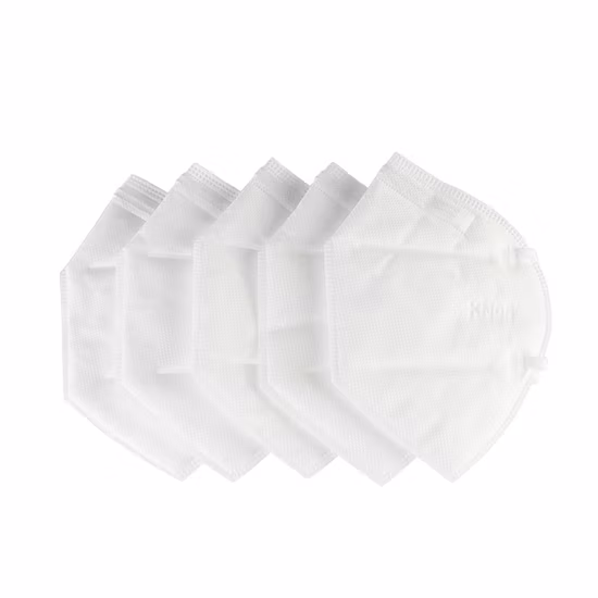 Fabricant de masques anti-poussière FFP2 / KN95 Masque facial FFP2 à large boucle d'oreille à pli plat avec 4/5 plis de conception de structure de produit OEM Professional